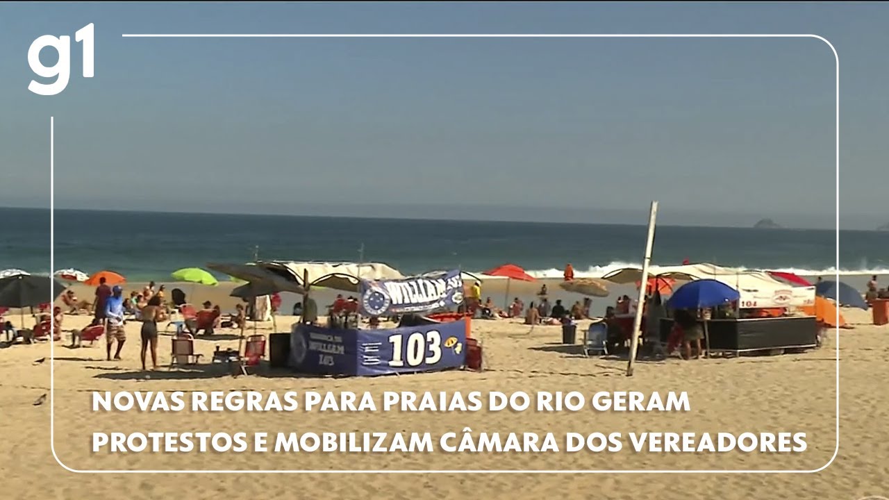 Novas regras para praias do Rio geram protestos e mobilizam a Câmara dos Vereadores