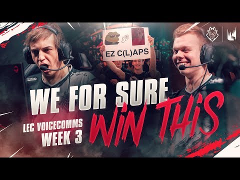 We For Sure Win This | LEC Spring 2019 Week 3 G2 Voicecomms