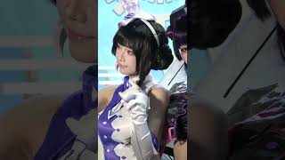 東京ゲームショウ2024 アッシュエコーズブース 莫紅袖役 兔三金 コスプレコンパニオン4K