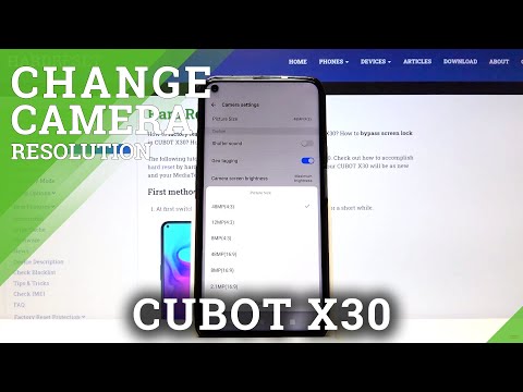How to Change Photo Resolution in CUBOT X30 – Photo Quality Options