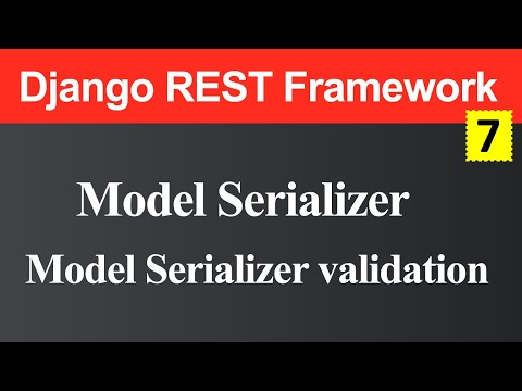 Model Serializer in Django REST Framework Hindi