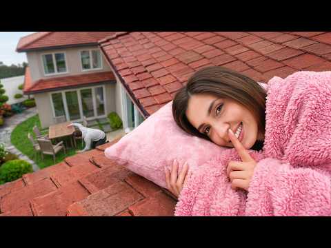 I Secretly Hid in Our House for 24 Hours!