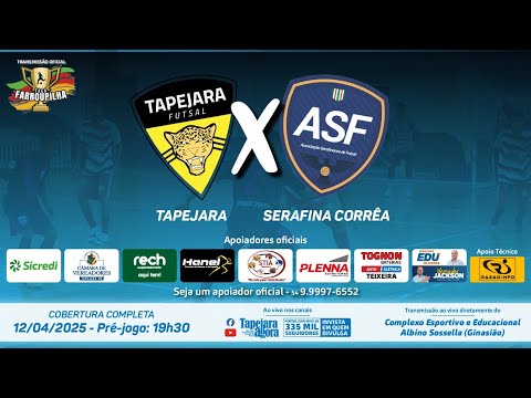 Taça Farroupilha 2025 - Tapejara Futsal x ASF