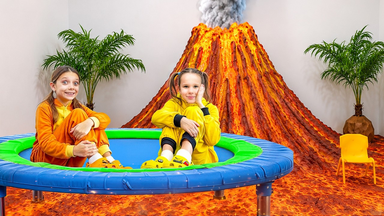Kids Play The Floor Is Lava on a Trampoline and More Family Adventures
