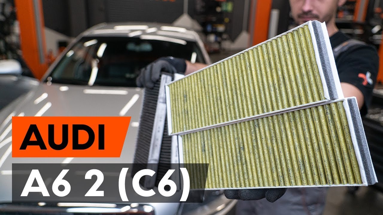 Kaip pakeisti Audi A6 4F2 salono filtro - keitimo instrukcija