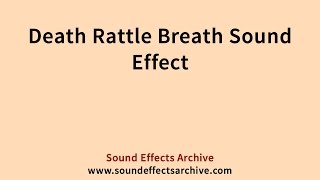 Death Rattle Breath Sound Effect - Royalty Free