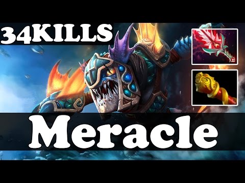 Meracle 7600 MMR Plays Slark WITH BLOODTHORN vol 7 - 34 KILLS - Dota 2