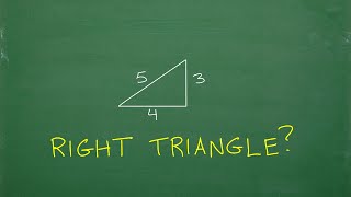 Is a triangle with sides 3, 4, 5 a right triangle? Let’s find out…