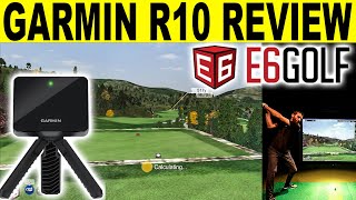 GARMIN R10 REVIEW - Playing E6 Connect iOS Golf Simulator Software (Discount Code)