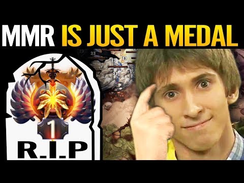 DENDI VS TOP 1 MMR DOTA 2 - MMR is Just a Medal DENDI Mid is BACK
