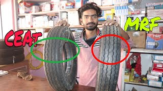 Who is the best tyre !! टेम्पू टायर !! CEAT vs MRF !! कौन सा लगाए ! Full details ,MRF and life ?
