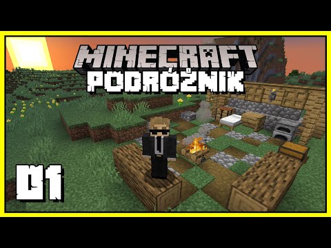 Minecraft Podróżnik #001 - początek przygody i pierwszy obóz | Minecraft 1.19.4 Survival
