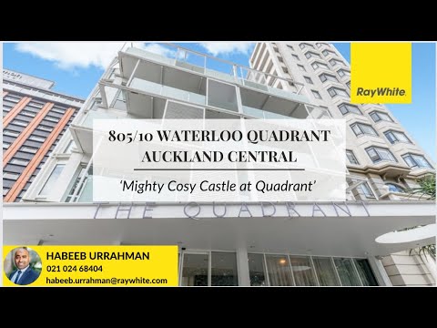 805/10 Waterloo Quadrant, Auckland Central, Auckland, 1房, 1浴, 公寓