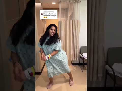 Mom, dad & newborn daughter do viral tiktok trend 😱 #shorts