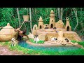 Rescue Newborn Puppies Building Dog Mud Sanctuary Fish Pond In 7 Days Full Video