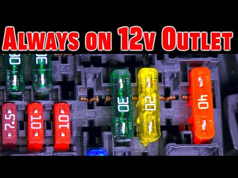YouTube video about: How to keep cigarette lighter on when car is off?