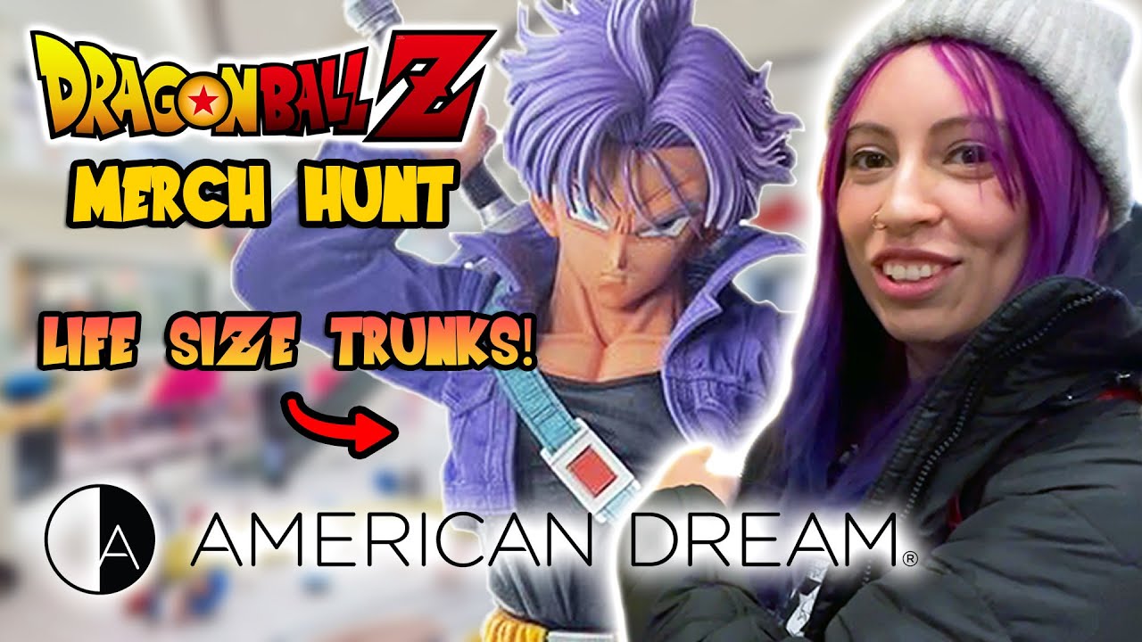 Dragon Ball Merch Hunt - LIFE SIZE TRUNKS AT THE AMERICAN DREAM MALL (Figures, Apparel & More)