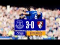 EXTENDED PREMIER LEAGUE HIGHLIGHTS: EVERTON 3-0 AFC BOURNEMOUTH