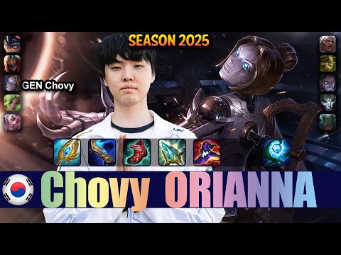 GEN Chovy ORIANNA vs SYLAS Mid - Patch 25.19 KR Ranked | lolrec