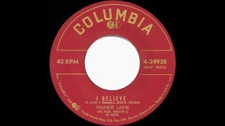 1953 HITS ARCHIVE: I Believe - Frankie Laine (#1 UK hit)