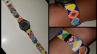 Part 1of2 beaded watch ⌚ tutorial