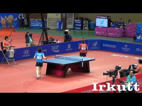 Liu Shiwen - Kasumi Ishikawa. 2014 Asian Games. Women's Team Final.
