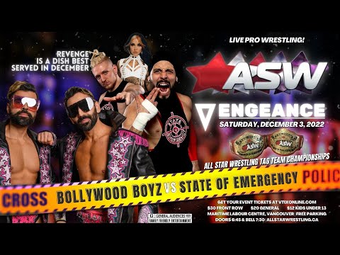 The Bollywood Boyz vs. State of Emergency | 2022.12.03 | All Star Wrestling