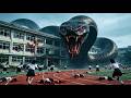 FULL MOVIE 4K Giant Mutated Serpent Ravages Girls School Hundreds Of Students Flee In Panic