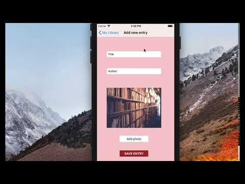 Simple iOS app 02 (Core Data in Table View) : My Book Library