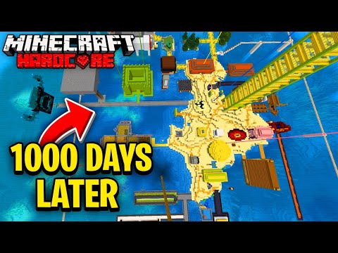 I Survived 1000 Days on a SURVIVAL ISLAND in 1.20 Hardcore Minecraft