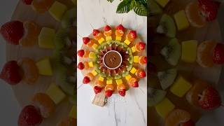How to Make a Stunning Rainbow Fruit Skewers Platter 🌈🍓 | Easy &amp; Healthy Snack Idea!