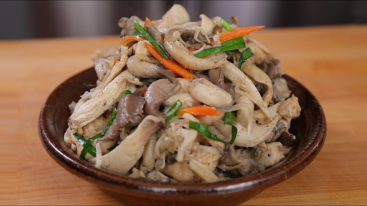Stir-fried oyster mushrooms #8