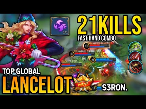 21KILLS! LANCELOT BEST BUILD 2022 | TOP GLOBAL LANCELOT GAMEPLAY | MOBILE LEGENDS✓