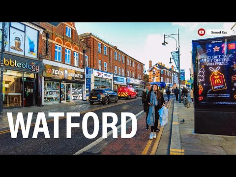 Walking Through Watford Town Centre | UK Urban Life Autumn 🍁- 2024
