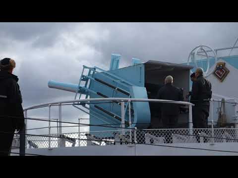 HMCS SACKVILLE - ceremonial gun