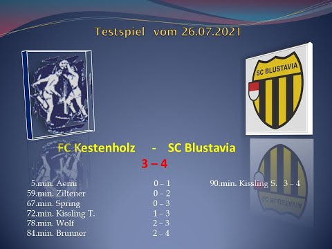 1.Mannschaft Testspiel FC Kestenholz - SC Blustavia