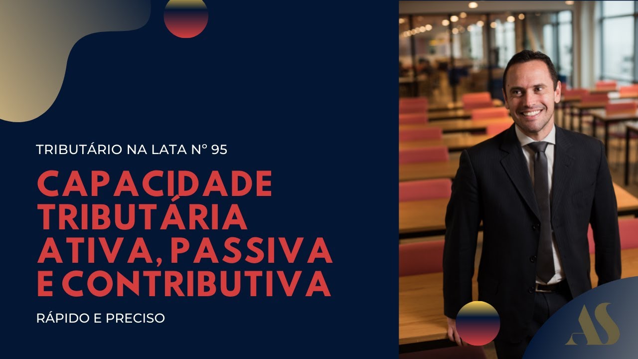 CAPACIDADE TRIBUTÁRIA ATIVA, PASSIVA E CONTRIBUTIVA