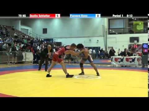 70 KG QF - Dustin Schlatter (Minnesota Storm) vs. Parveen Rana (India)