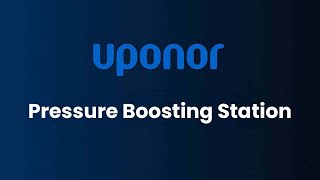 Uponor Pressure Boosting Station