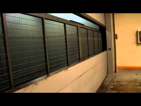 Huge Otis traction freight elevator at Metrotown Mall