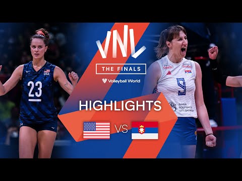 🇺🇸 USA vs. 🇷🇸 SRB - Highlights Quarter Finals | Women's VNL 2022