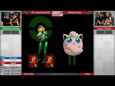 CFL Smackdown 113 Melee - Hiroshi + Hungrybox vs Harriet + Colbol - Doubles Winners Semis