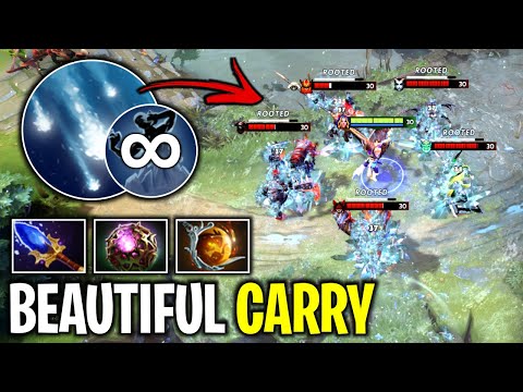 BEAUTIFUL CARRY..!! Badass Crystal Maiden Carry Aghanim Timeless Relic | Dota 2