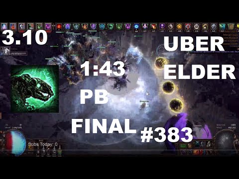Final Carrion Golem Build Guide - 1:43 UBER ELDER PB! Fortify+Onslaught Weapon - 383