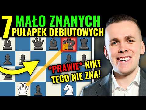 Dziwne pułapki szachowe w debiucie! *PRAWIE* nikt ich nie zna! 7 pułapek | Michał Kanarkiewicz