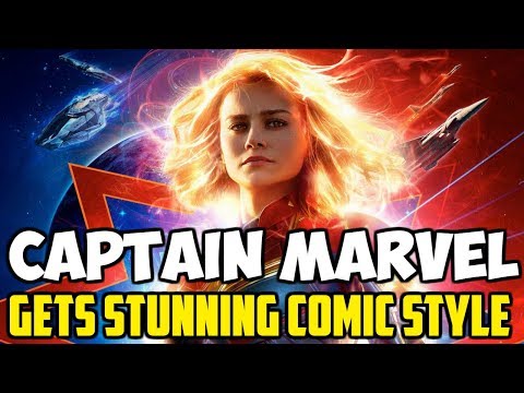 Captain Marvel Gets Stunning Comic Style Empire Magazine Cover.