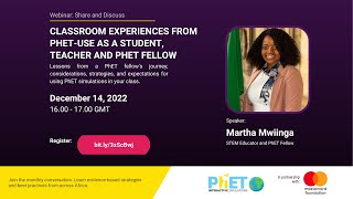 Classroom Experiences from PhET-USE as a student, teacher and PhET Fellow.