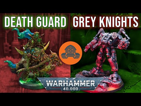 Death Guard vs Grey Knights | Warhammer 40,000 Battle Report