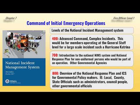 Fire Department Company Officer Level 1  "Command of Initial Emergency Operations"