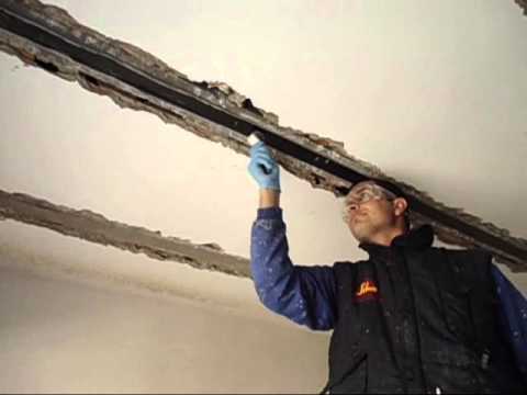 How to make a reinforcement of beams with carbon fiber sheets Sika Carbodur